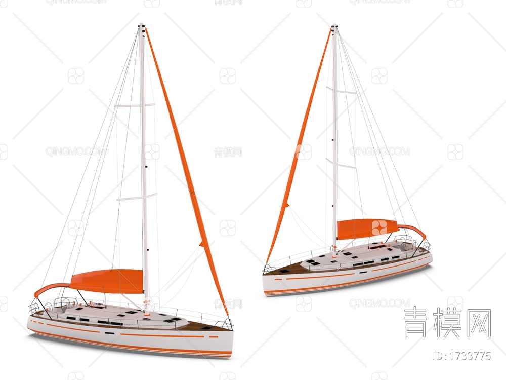 交通工具 帆船3D模型下载【ID:1733775】