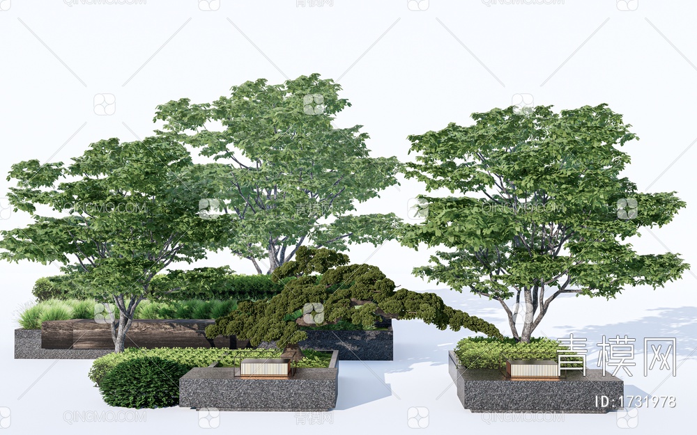 景观植物SU模型下载【ID:1731978】