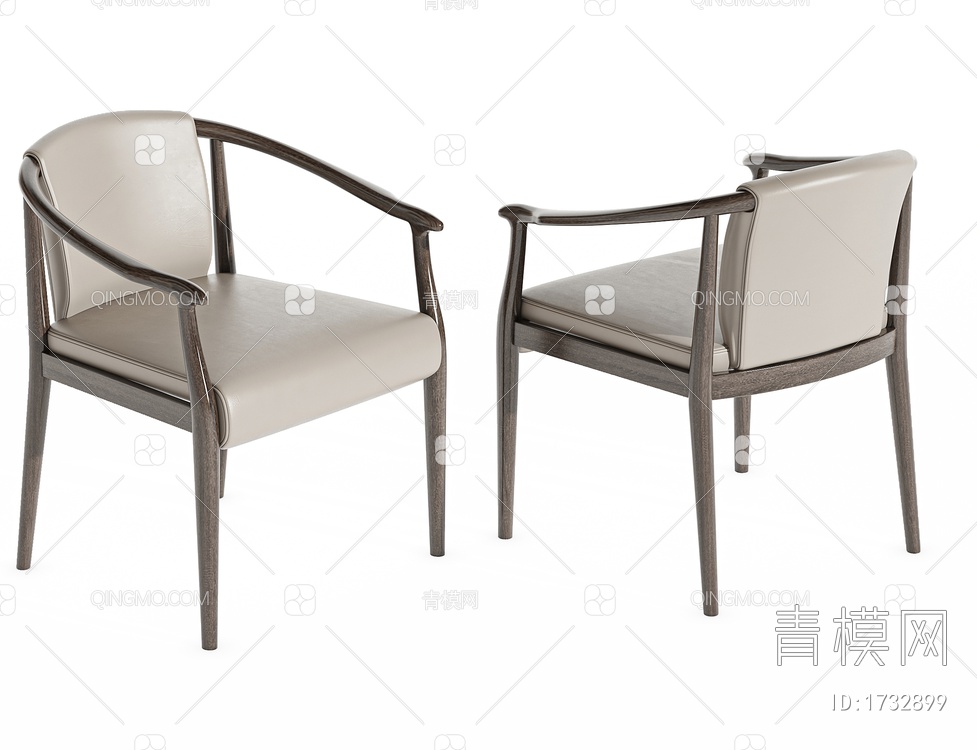 休闲椅，书椅3D模型下载【ID:1732899】