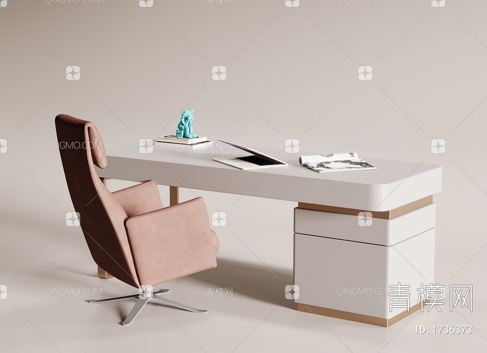 书桌椅3D模型下载【ID:1736373】