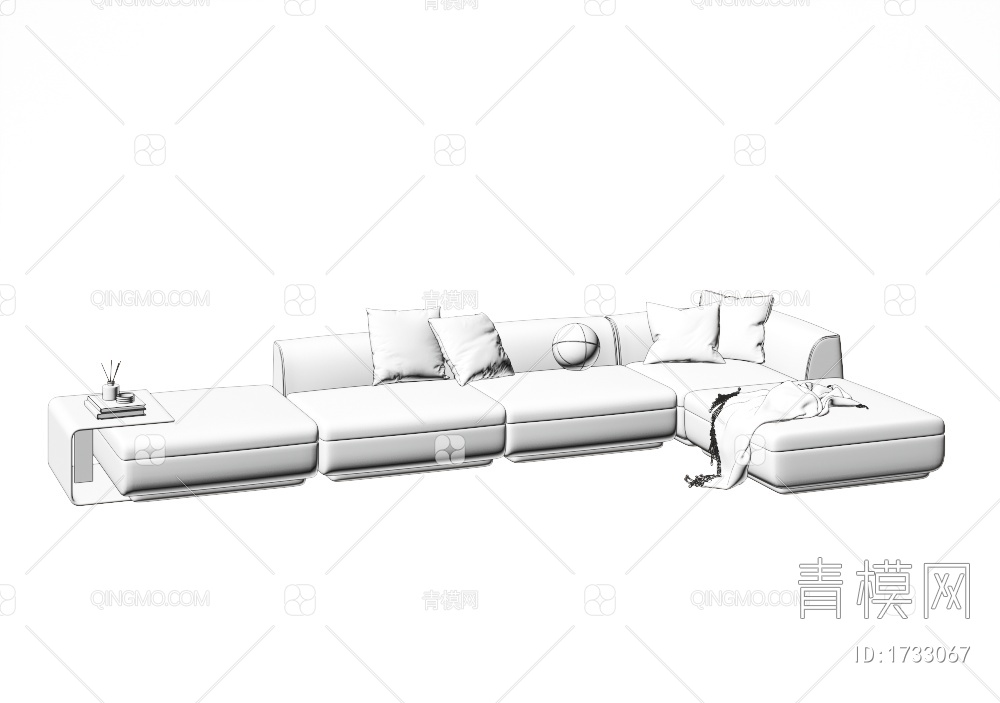 多人沙发3D模型下载【ID:1733067】