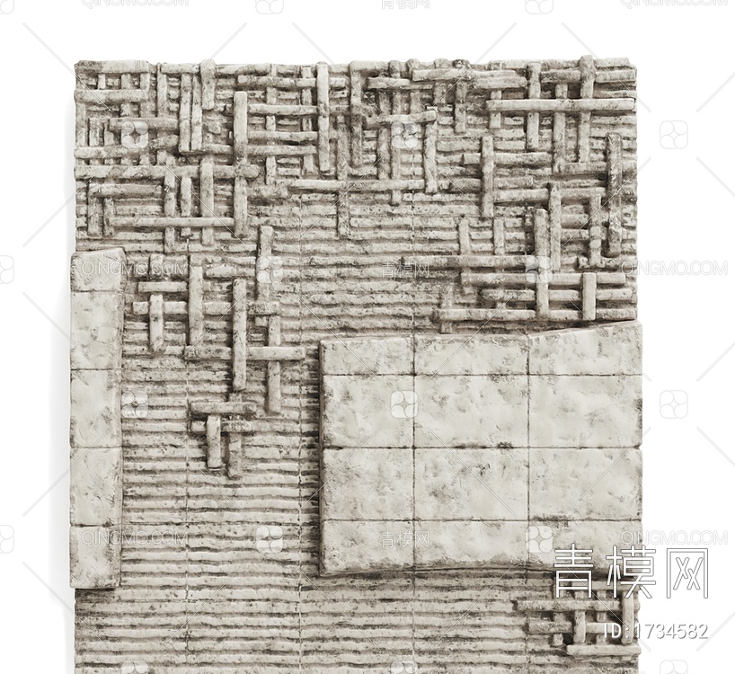 Peter Lane壁挂式陶瓷面板3D模型下载【ID:1734582】
