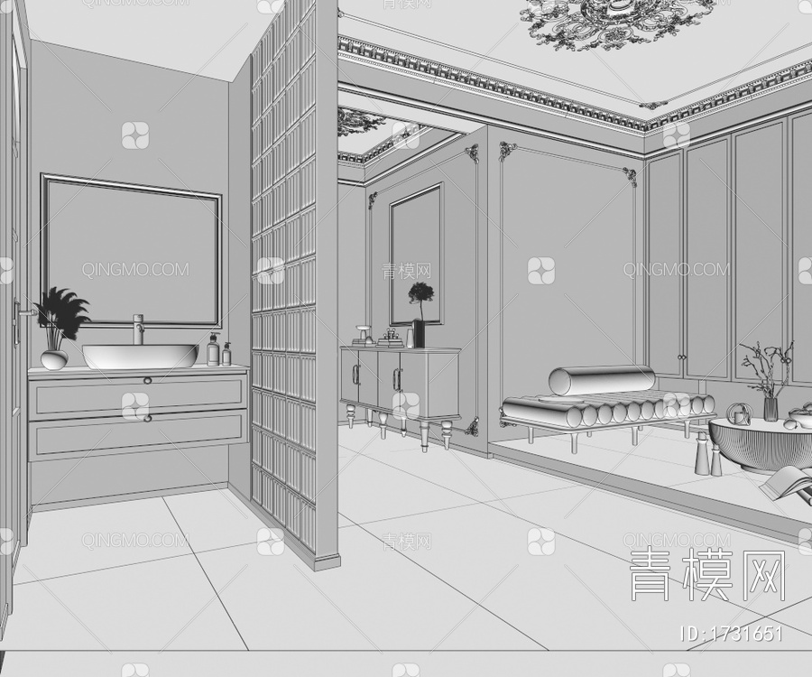 家居起居室3D模型下载【ID:1731651】