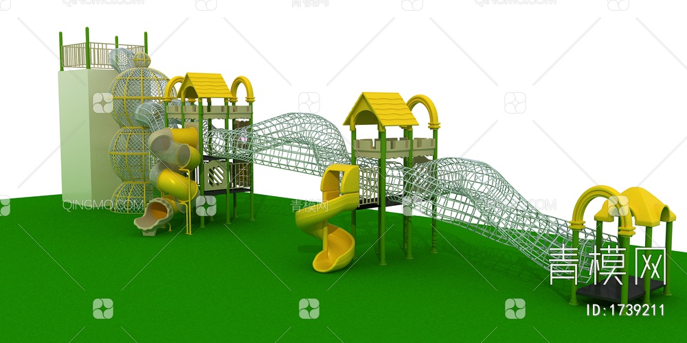 网龙，儿童攀爬设施，儿童设备3D模型下载【ID:1739211】