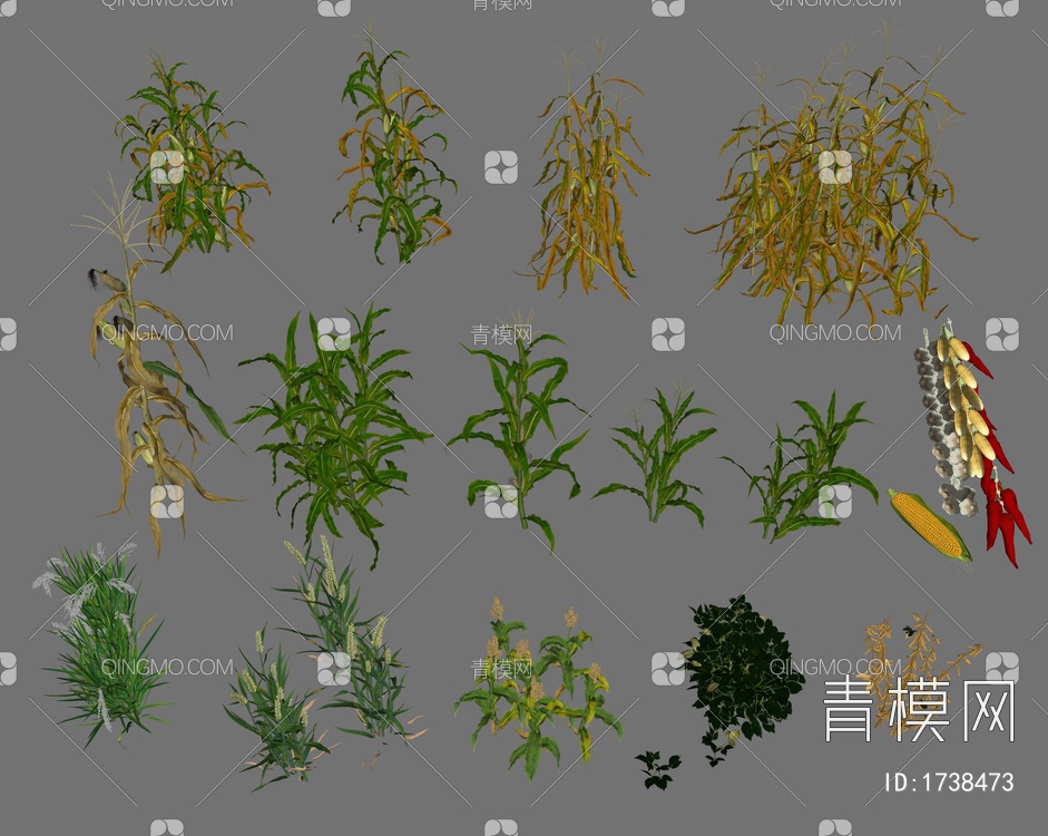 农作物SU模型下载【ID:1738473】
