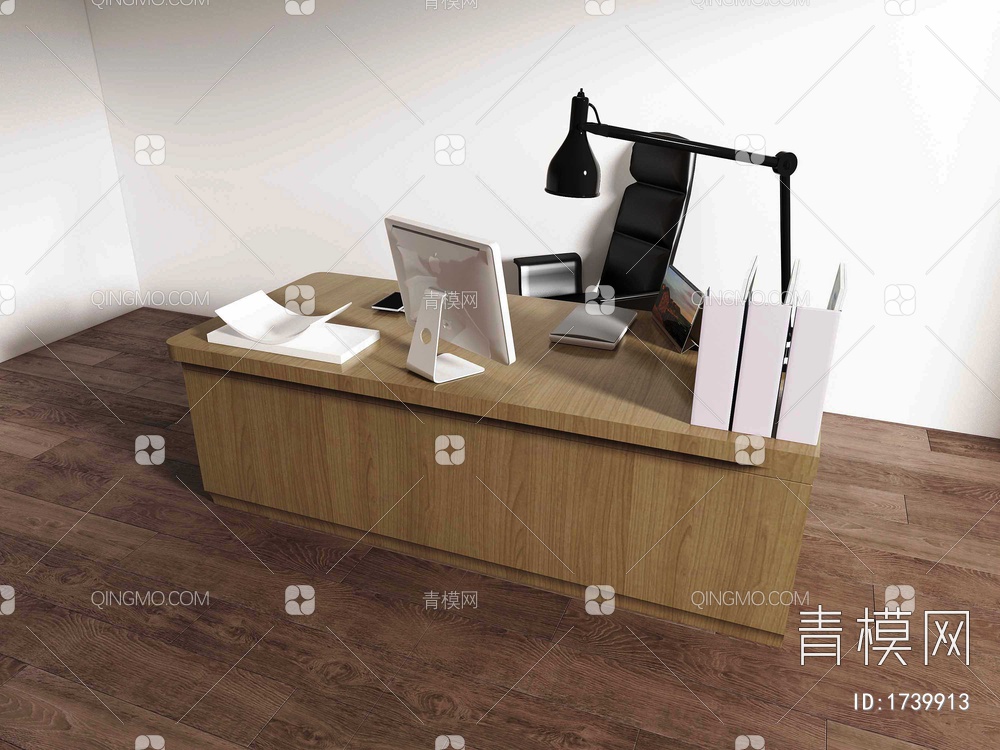 办公桌椅组合3D模型下载【ID:1739913】