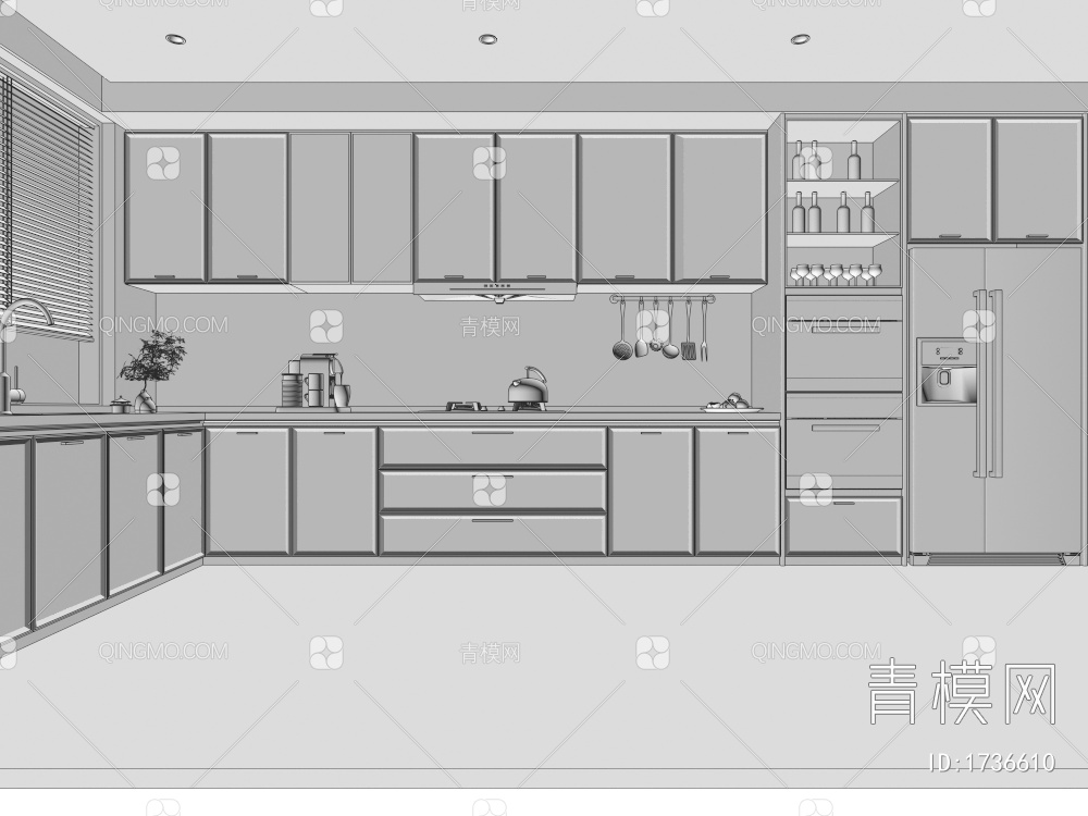 厨房3D模型下载【ID:1736610】