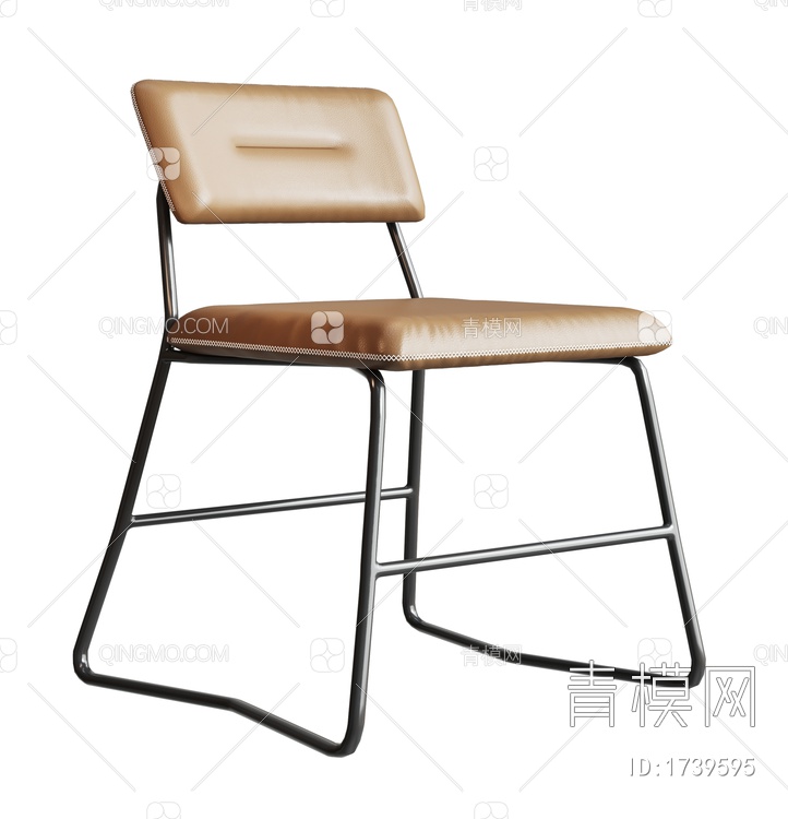 餐椅 休闲椅 皮椅3D模型下载【ID:1739595】
