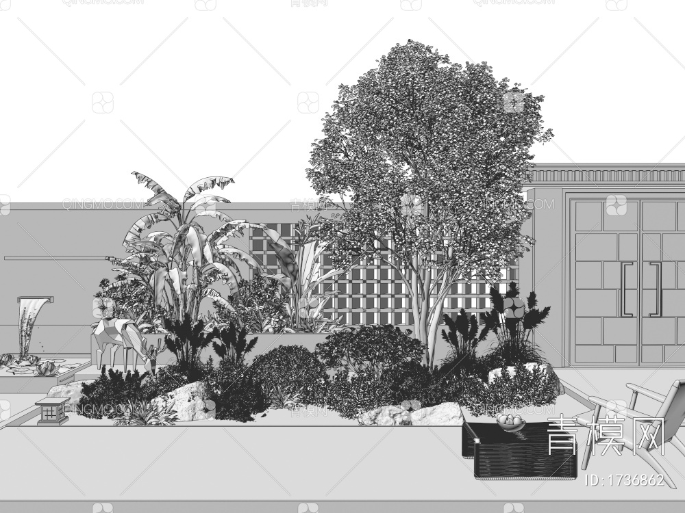 植物堆3D模型下载【ID:1736862】