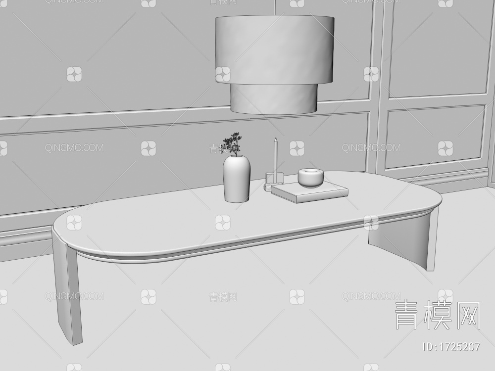 原木茶几3D模型下载【ID:1725207】