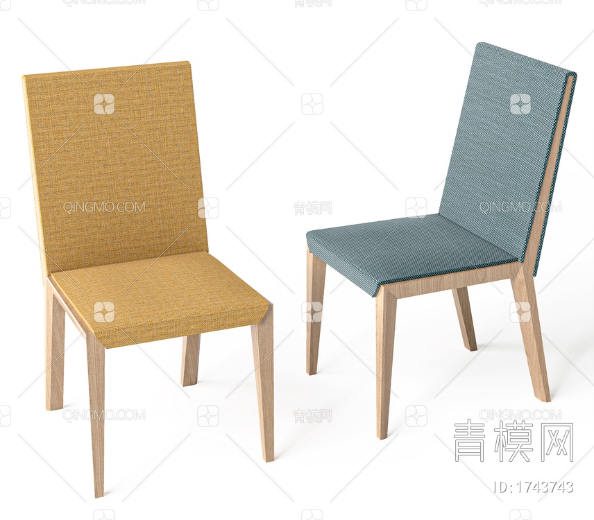 休闲椅，洽谈椅3D模型下载【ID:1743743】