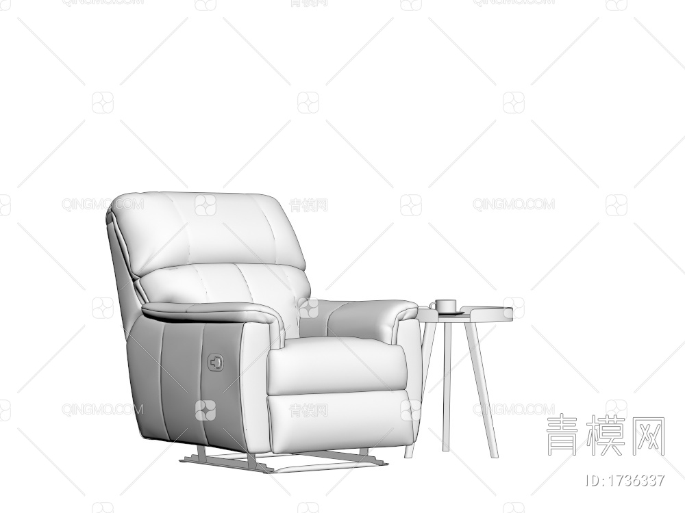 休闲沙发3D模型下载【ID:1736337】