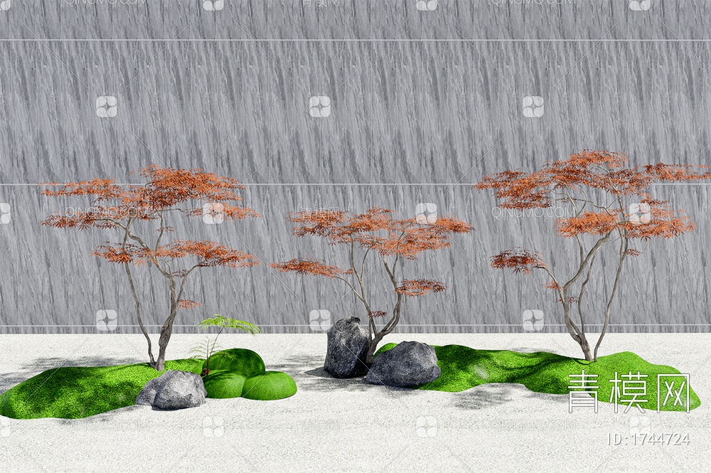 景观植物造型树SU模型下载【ID:1744724】