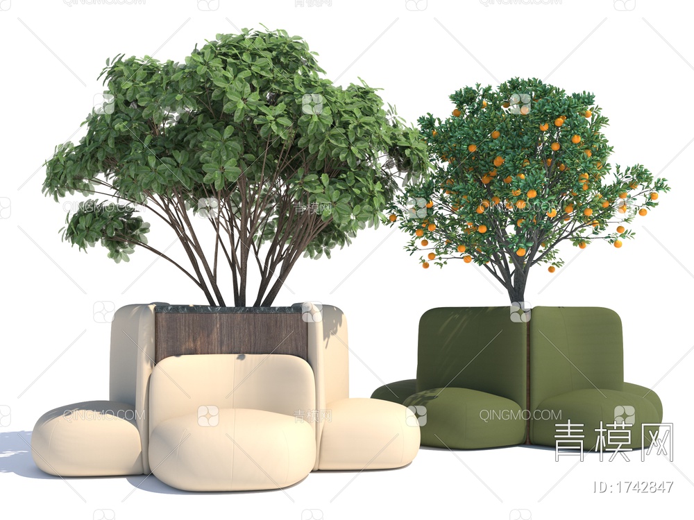休闲沙发3D模型下载【ID:1742847】