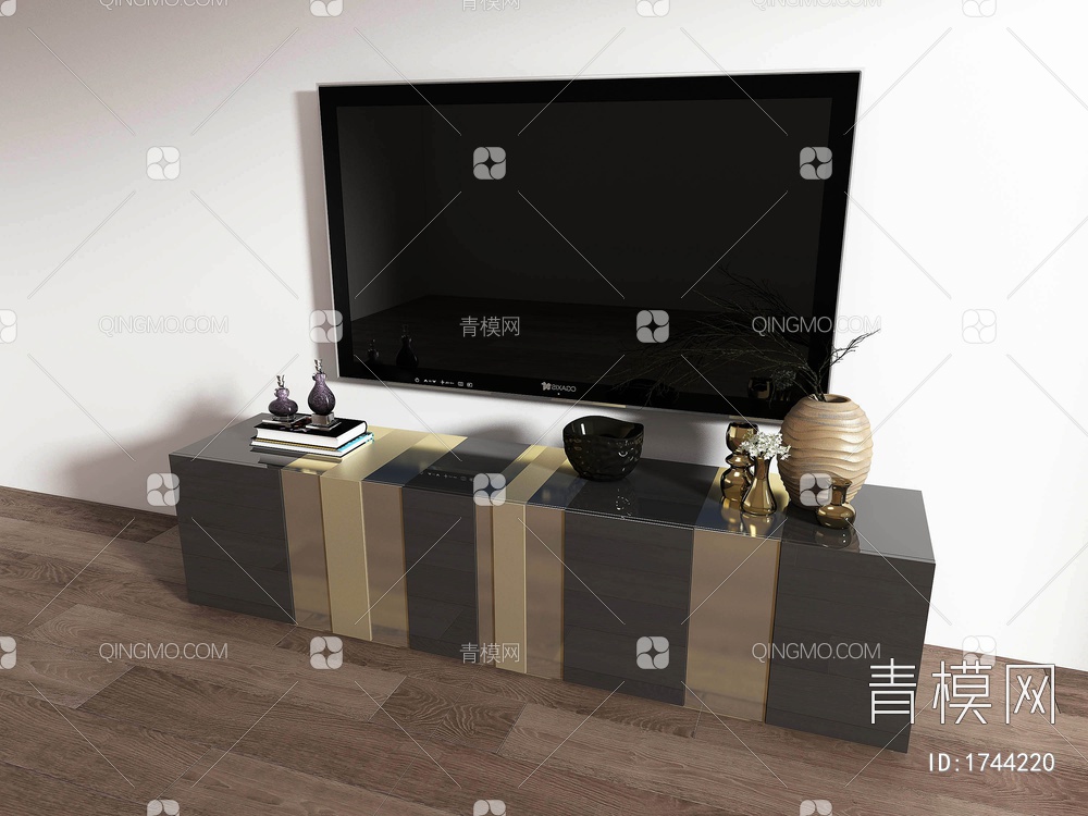 电视柜3D模型下载【ID:1744220】