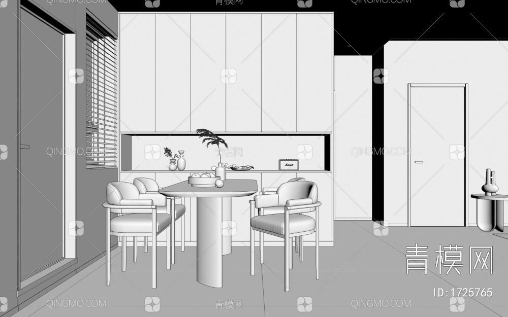 客餐厅3D模型下载【ID:1725765】