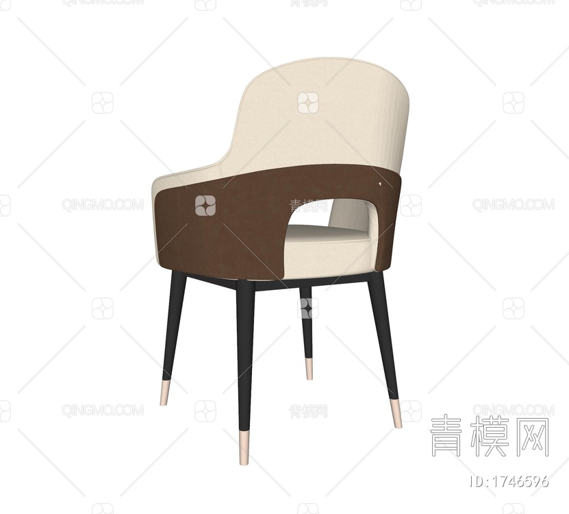 单椅SU模型下载【ID:1746596】