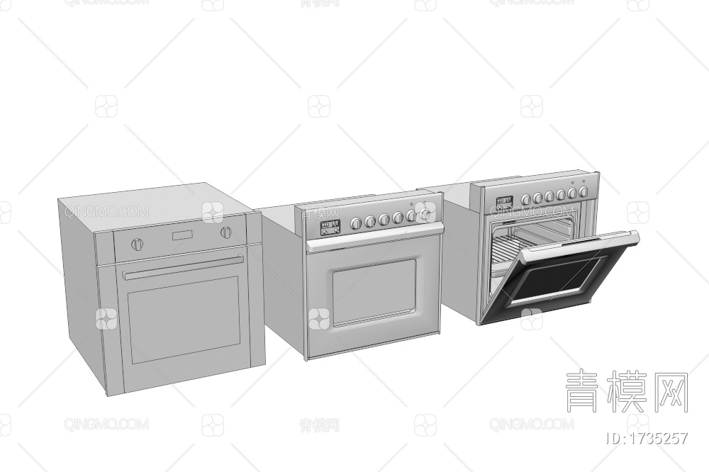 烤箱3D模型下载【ID:1735257】