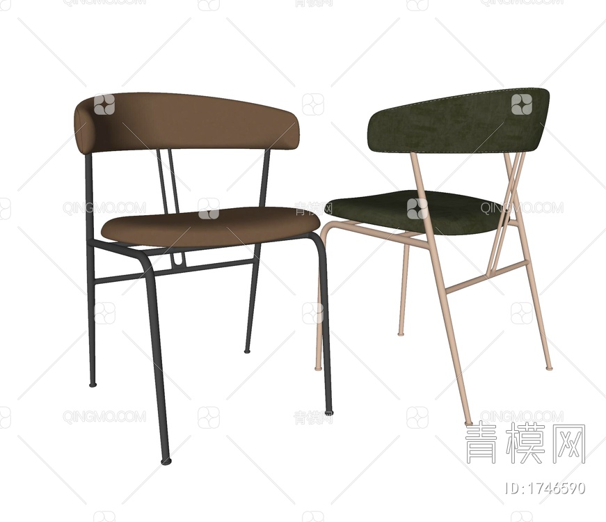 Boconcept 餐椅  单椅  休闲椅SU模型下载【ID:1746590】