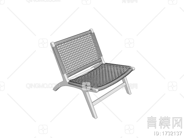 藤编座椅，椅子，休闲座椅，藤编椅子，藤编椅子，3D模型下载【ID:1732137】
