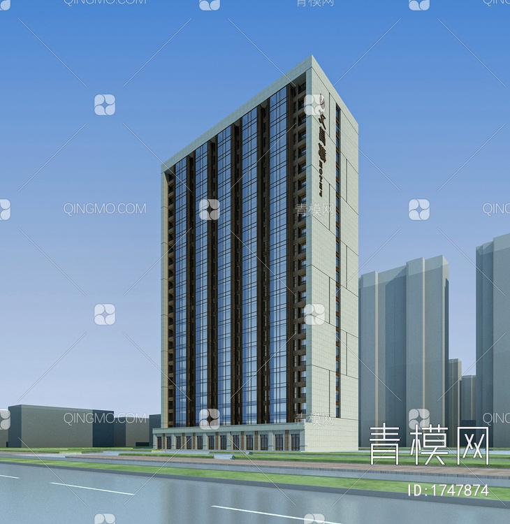 高层公寓楼3D模型下载【ID:1747874】