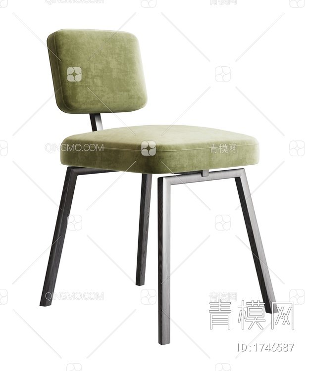 pertica 餐椅 单椅 休闲椅SU模型下载【ID:1746587】