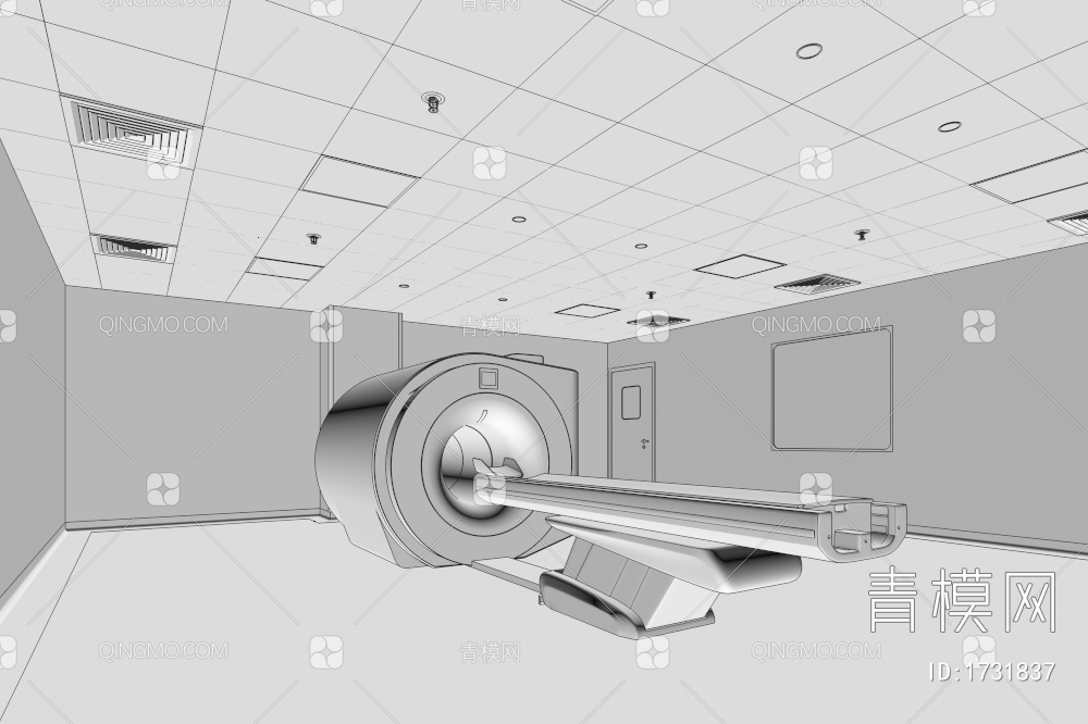 MRI核磁共振成像室3D模型下载【ID:1731837】