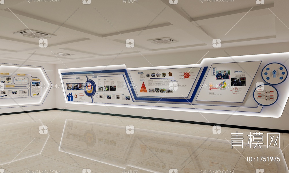 公安展厅 科技展厅3D模型下载【ID:1751975】