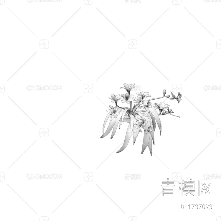 Freesia小紫花3D模型下载【ID:1737093】