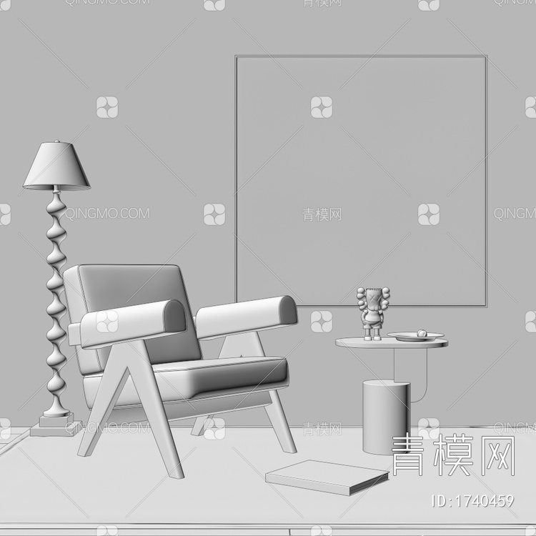 椅子 休闲椅3D模型下载【ID:1740459】