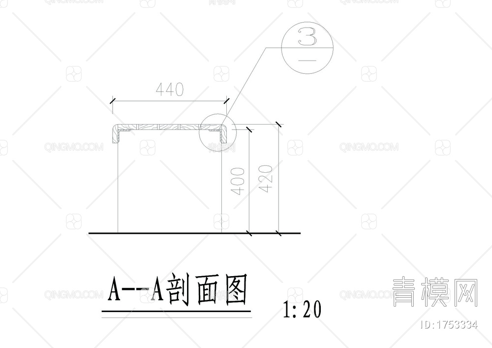 树池坐凳详图【ID:1753334】