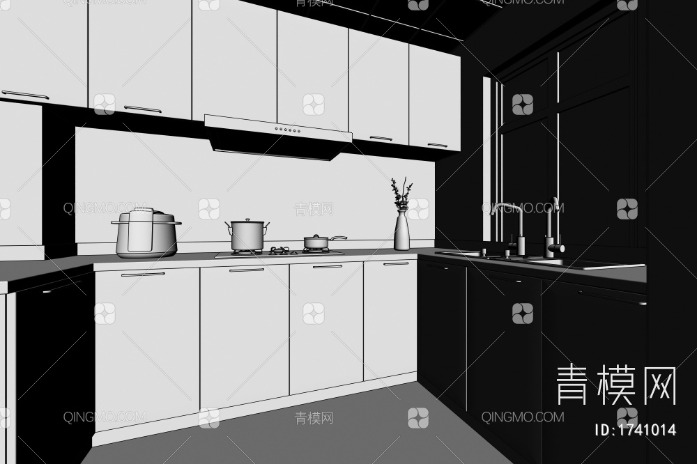 厨房3D模型下载【ID:1741014】