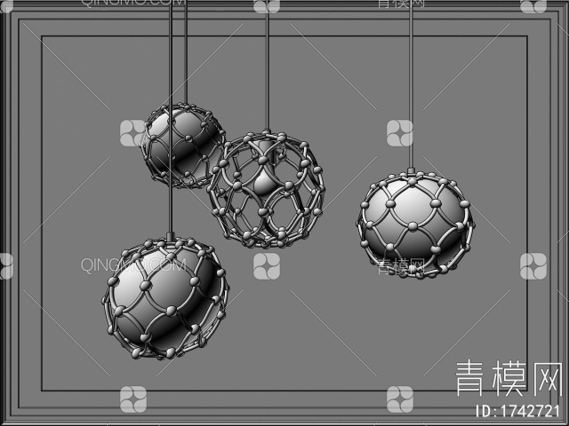球形吊灯3D模型下载【ID:1742721】