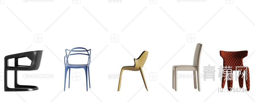 单椅组合3D模型下载【ID:1756724】