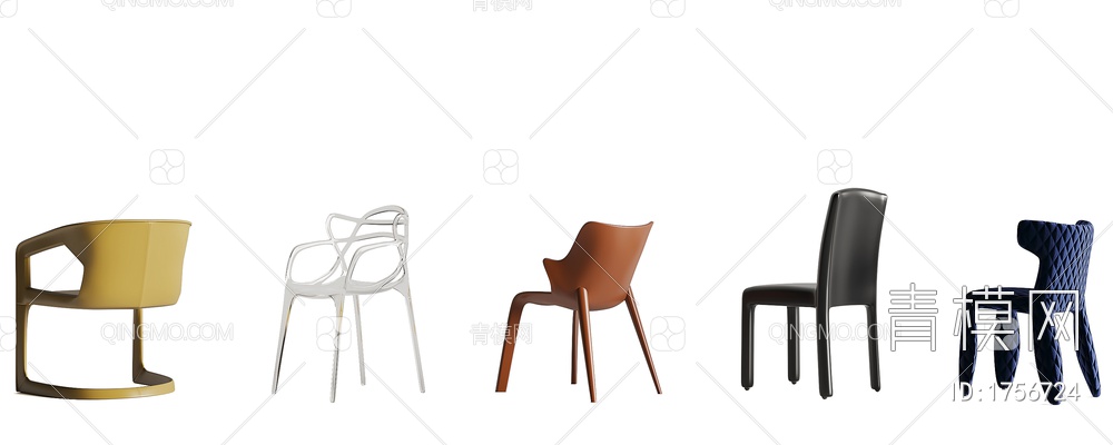单椅组合3D模型下载【ID:1756724】