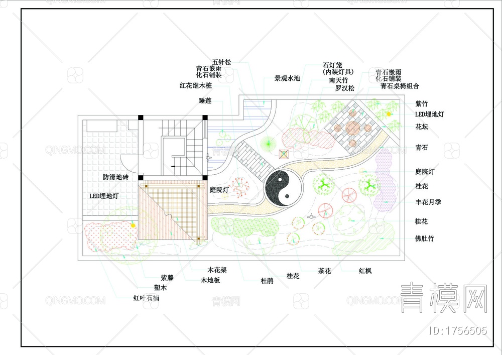 两套屋顶花园景观图【ID:1756505】