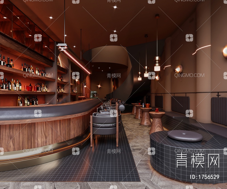 酒吧3D模型下载【ID:1756529】