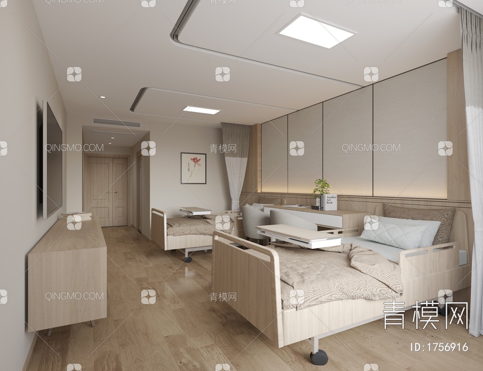 医院病房3D模型下载【ID:1756916】