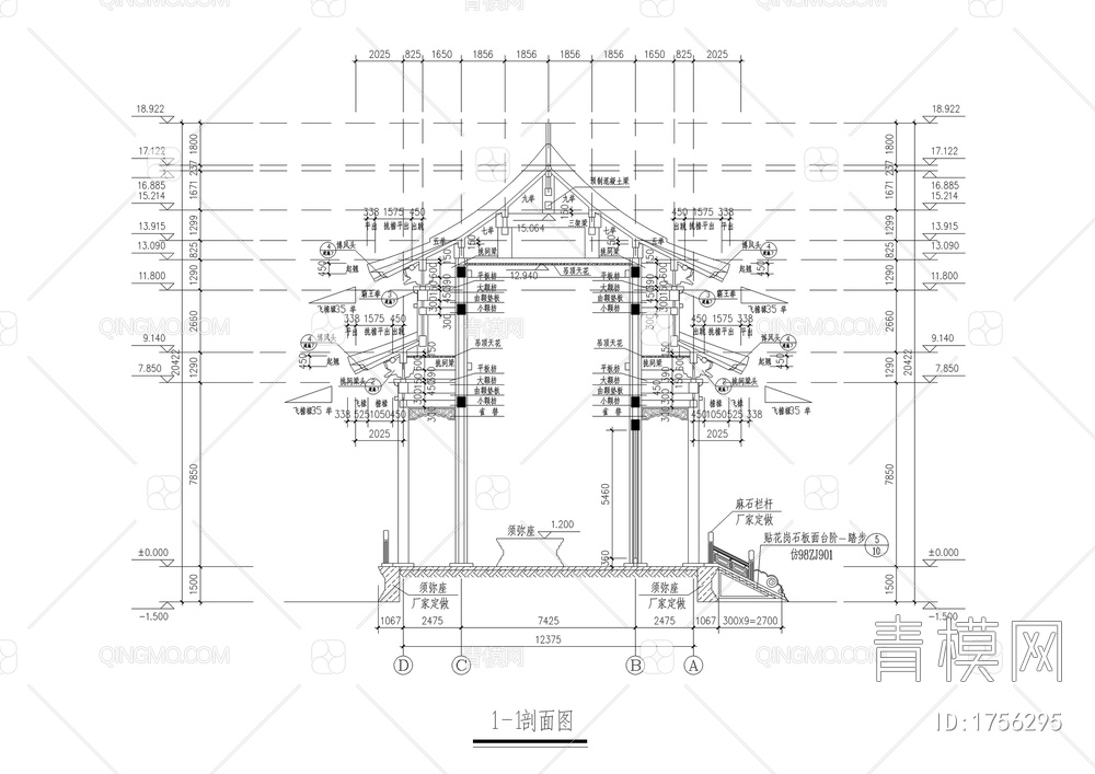 古建万佛亭施工图【ID:1756295】