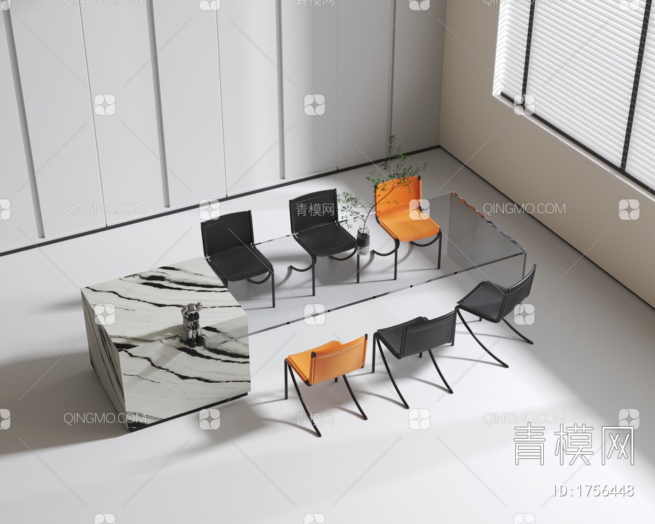 餐桌椅3D模型下载【ID:1756448】