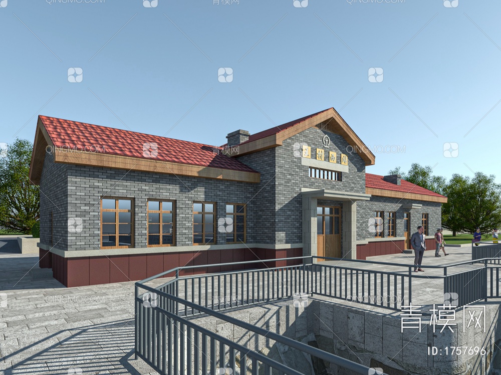 60年代老火车站3D模型下载【ID:1757696】