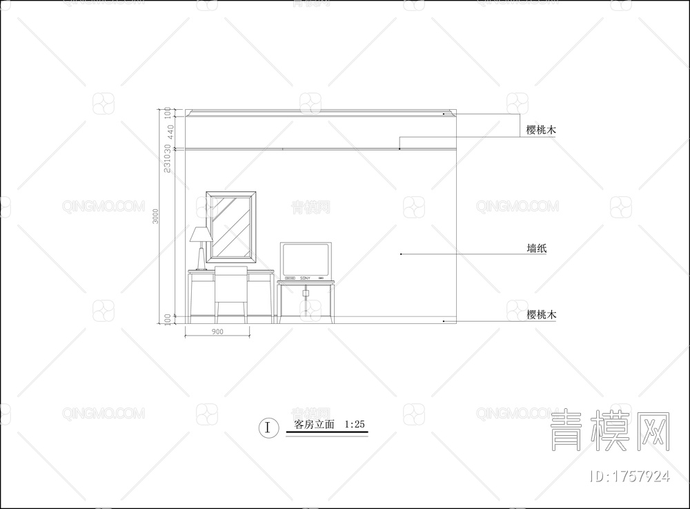 别墅装修设计施工图【ID:1757924】