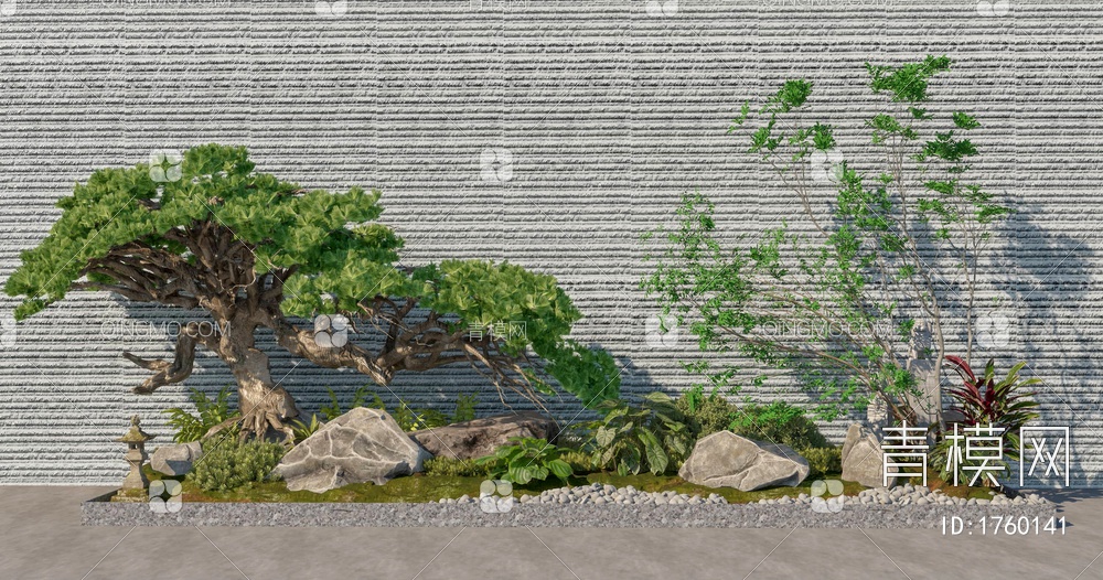 庭院景观3D模型下载【ID:1760141】