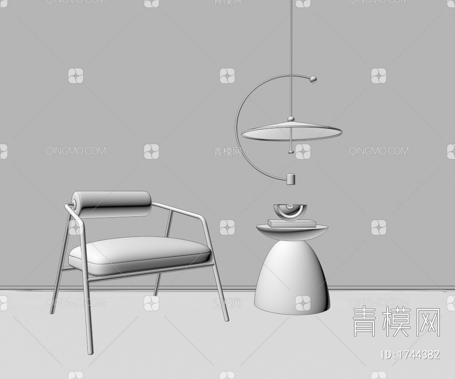 椅子3D模型下载【ID:1744382】