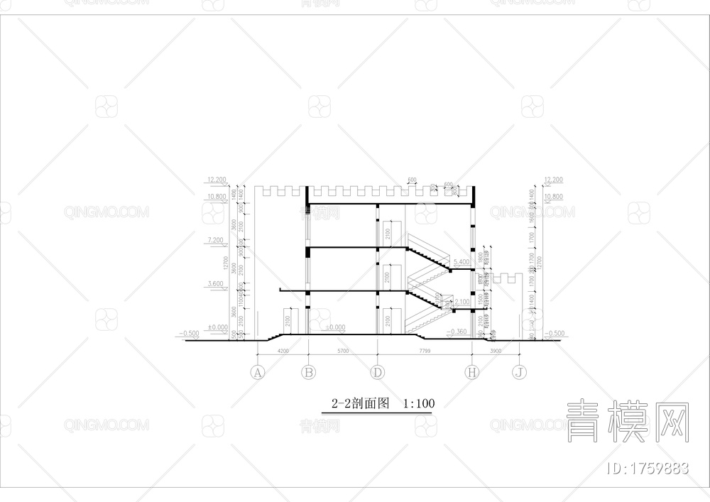 幼儿园设计建筑图【ID:1759883】