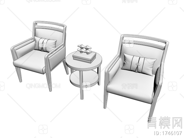 单椅3D模型下载【ID:1746107】