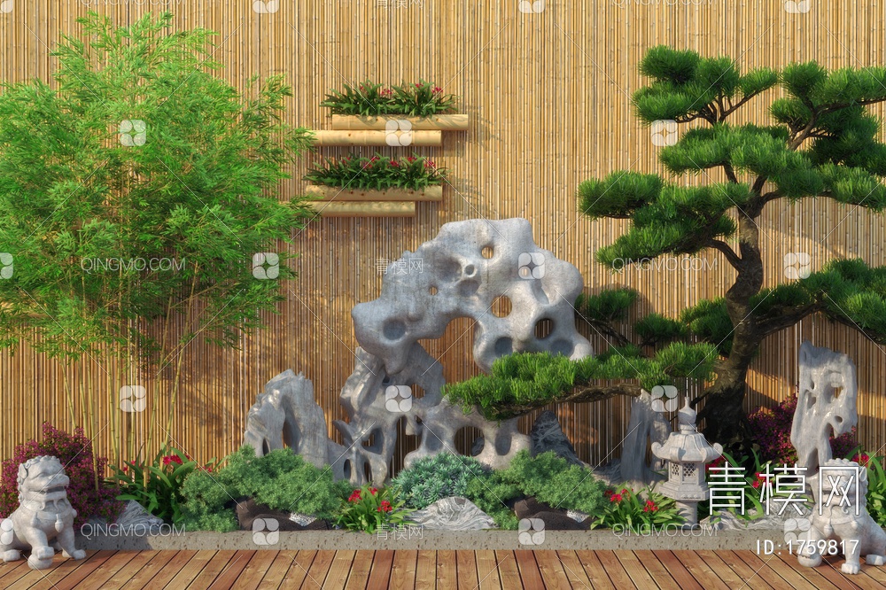 庭院景观3D模型下载【ID:1759817】