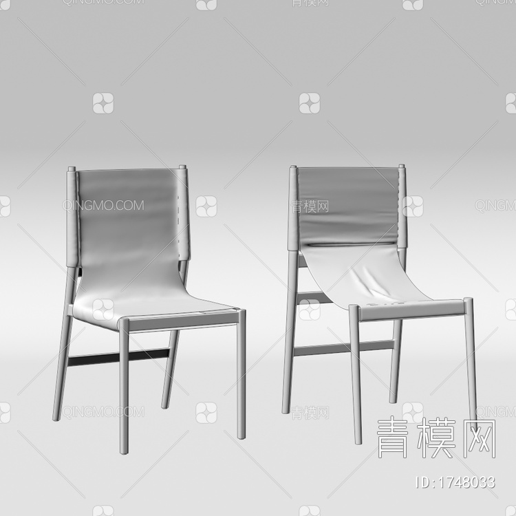 餐椅3D模型下载【ID:1748033】