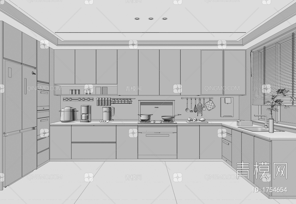 厨房3D模型下载【ID:1754654】