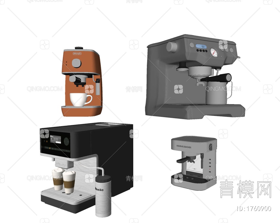 咖啡机SU模型下载【ID:1760900】